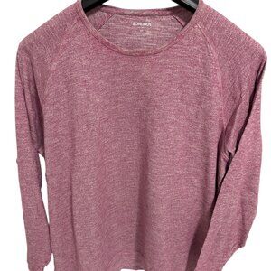 BONOBOS Standard Fit Linen Shirt Mens XXL Coral Long Sleeve Crew Neck